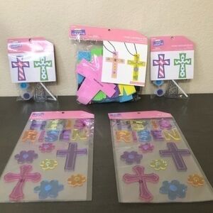 Easter Crafts 2 Gel Clings 2 Cross Suncatchers 1
Cross Necklace Kit DIY Projects